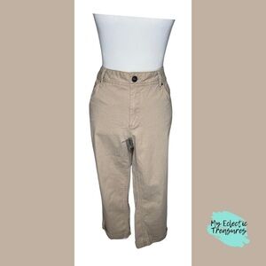 Faded Glory Tan Women’s Cotton Blend Denim Capris Size 18